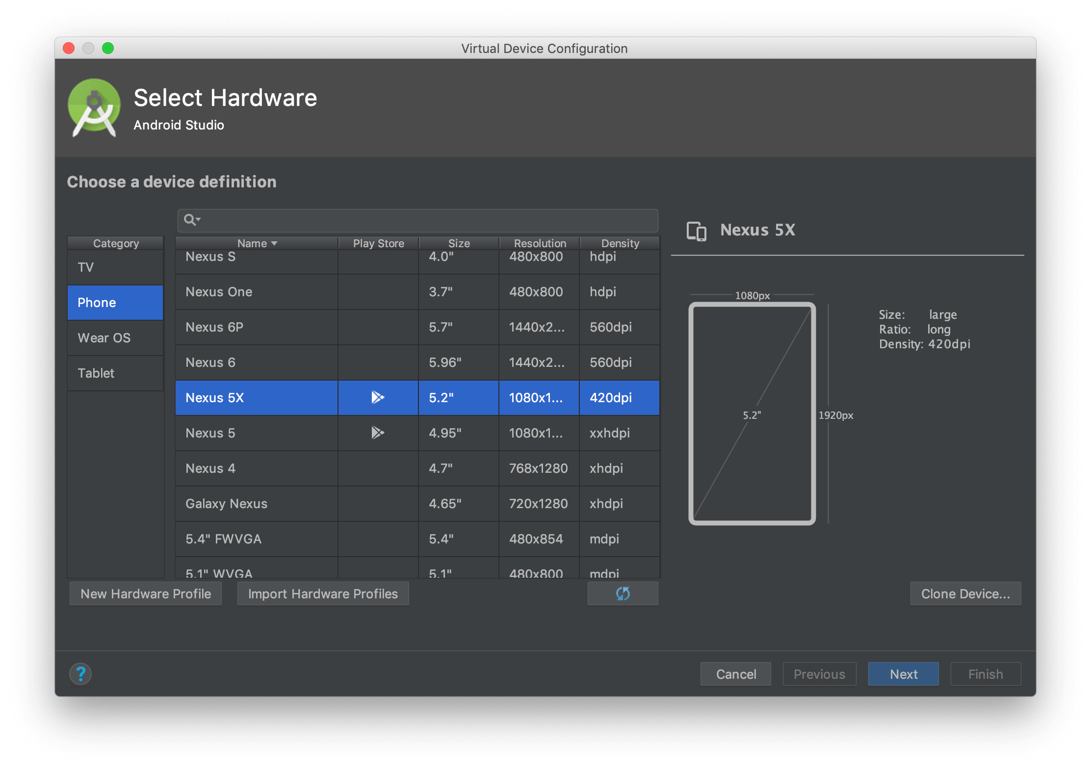 android-studio-add-device-list